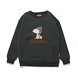[クリフメイヤー] スウェット スヌーピー 裏起毛 キッズ ジュニア 子供服 男女兼用 160 チャコール