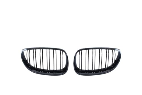 Rejillas de parachoques delantero negro brillante con doble listón para Serie 5 E60 E61 2003-2009