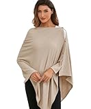 Nursing Cover for Baby Breastfeeding, Knit Breastfeeding Cover, Warm Cozy Swaddle, Breathable and Soft, Wide Neck with Stretch for Easy View (Summer Wheat)