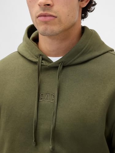 GAP Men's Mini Logo Relaxed Pullover Hoodie4