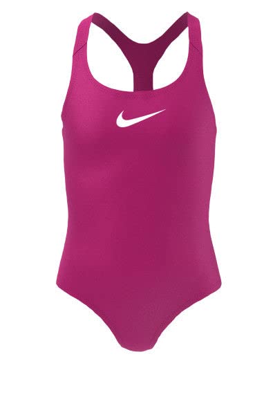 Nike Swim Girls' Essential Racerback One Piece Pink Prime XL (18 Big Kids) / Pink Prime