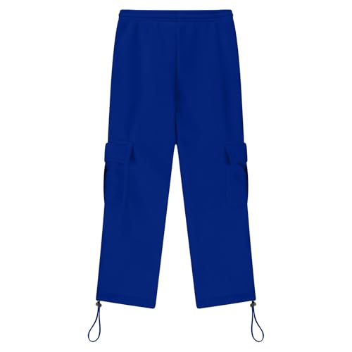 Boys Cargo Pants Pull On Joggers Drawstring Sweatpants Wide Leg 𝐋ounge Pants Tween School Uniform Athletic Trousers3