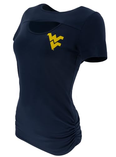 WVU Womens Keyhole Short Sleeve Top4