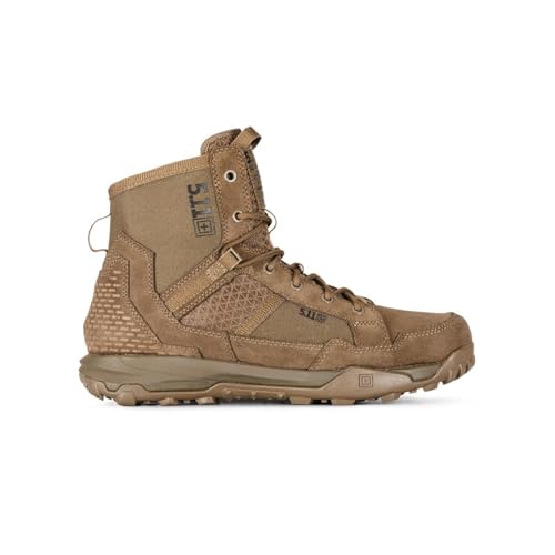 5.11 Tactical A/T All-Terrain 6-Inch Non-Zip Boots, High Performance and Traction Work Boot, Style 12440