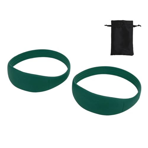 Elastic Silicone Patella Knee Support Strap, Unisex Stabilizer Band for Basketball Soccer Running Cycling Fitness (Green)
