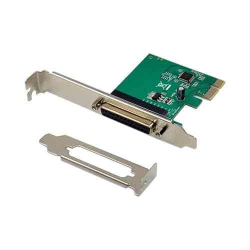 Parallel Port PCIe Expansion Dati Scheda Trasferimento Dati da PCIe a DB25 Adattatore per stampante PCIe con supporto a profilo basso Easy Installazione Port Adapter