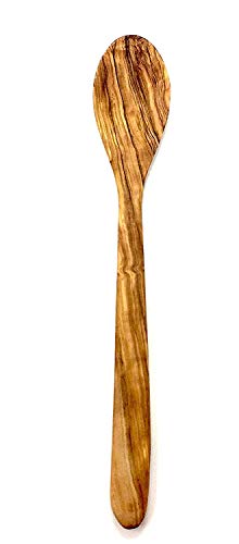Cuchara de madera de 31 cm hecha de madera de olivo hecha a mano en Mallorca cuchara de sopa extra larga cuchara de salsa Cover
