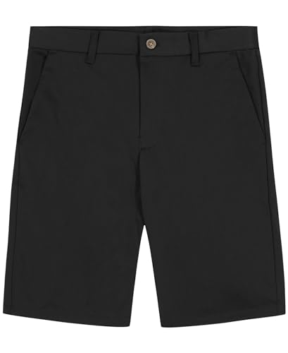 Image of Nautica Boys' School Uniform Performance Khaki Shorts, Moisture Wicking