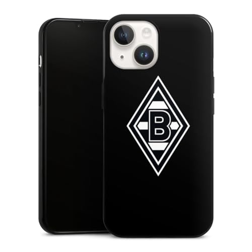 Slim Case extra dünn kompatibel mit Apple iPhone 14 Silikon Handyhülle schwarz Hülle Wappen Borussia Mönchengladbach Gladbach Slim Case extra dünn kompatibel mit Apple iPhone 14 Silikon Handyhülle schwarz Hülle Wappen Borussia Mönchengladbach Gladbach