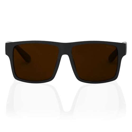 Image of TOROE Eyewear Matte Black RANGE XL Frame Sunglasses Light Weight TR90 Frame, Polarized Polycarbonate Lens