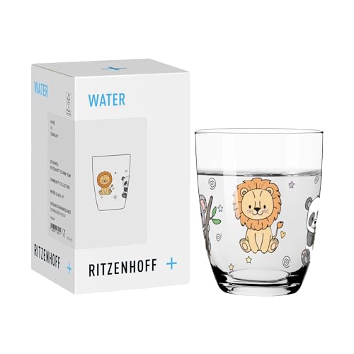 RITZENHOFF 8361006 Wasserglas 210 ml Kids Design Team farbenfrohes Kindermotiv voller Fantasie und Abenteuer Made in Germany