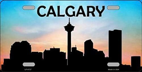 Calgary Silhouette Novelty License Plate Sign License Plate 6x12 inches