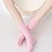 TZYDMN Women's Super Soft Ankle Socks Combed Cotton Mid-Calf Socks 3 Pairs (Pink)