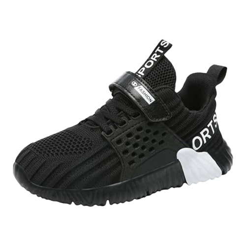 IWIHMIV Boys Running Sneakers Non Slip Lightweight Breathable Tennis Shoes Kids Soft Soled Slip-on Walking Shoe