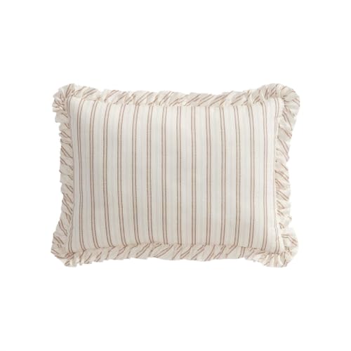Image of Laura Ashley - Reversible Cotton King Comforter Set with Sham & Pillows | 100% Cotton, Polyester Fill, Includes 2 Shams, 2 Euro Shams & 2 Throw Pillows, Reversible, Machine Washable