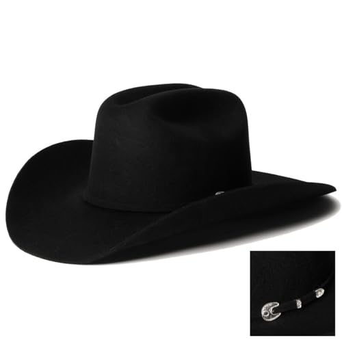 Stetson Men's 4X Corral Wool Cowboy Hat Black 7