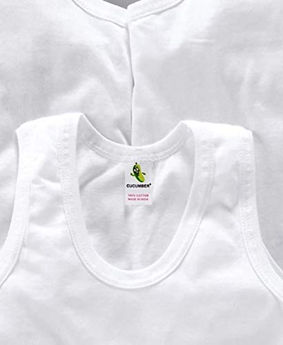 CUCUMBER Baby (Boys Girls) 100% Cotton Basic White Its A