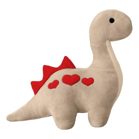 VFM Grey Diplodocus Soft Toy with Love Hearts Cover