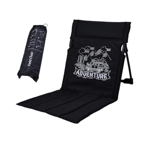 Samuliy Silla de playa plegable, silla plegable versátil para piso, sillas plegables para playa, camping, con bolsa de transporte para pesca, mochileros