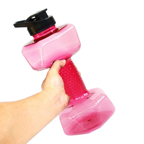 Generisch Botella de fitness en forma de mancuerna | Jarra de agua portátil para ejercicios - Botella de agua portátil deportiva de gran capacidad para hombres y mujeres
