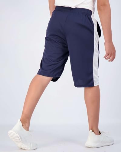 Image of 5 Pack Boys' Mesh Athletic Shorts Basketball Kids Soccer Sports Pockets