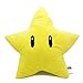 siqiwl Pluszowe zwierzątko 30 cm Super Mario Bros żółta gwiazda poduszka pluszowa miękka wypełniona lalka poduszka urodziny