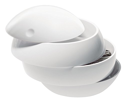 Spirella Bowl Shiny ABS Beauty Tidy Box, White