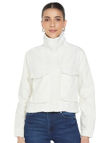 Image of Qube By Fort Collins Women's Faux Fur Regular Winter Puffer Jacket with Collar Stylish, Warm & Lightweight