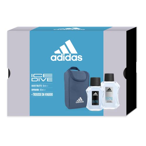 Adidas, Coffret cadeau pour femme Natural Vitality, eau de toilette 30 ml, gel douche bain moussant 250 ml, trousse de voyage