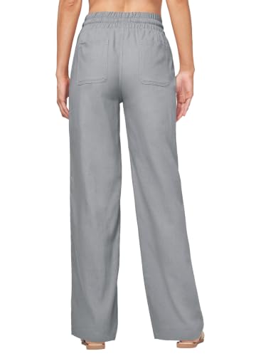 Image of Willit Women Linen Pants Wide Leg Palazzo Trousers 29 inch /31 inch / 33 inch