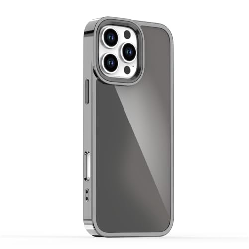 iPhone 11 12 13 14 15 16 Pro Max 14 15 16 Plus 16E 用マットカラーチェンジング電話ケース、落下防止保護カバー、ブラック、iPhone 14 Pro用