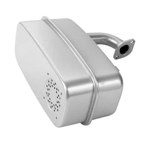 Image of GY22156 Exhaust Muffler, Replaces for GY21990 | Fits John Deere 107S D105 D110 E100 E110 X125 X126 X145 100 Series Tractors, Complete Installation Accessories Included