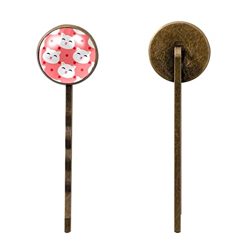 Épingles à cheveux chat rose pour fixer vos mèches sans douleur avec ce lot de 4 - 2