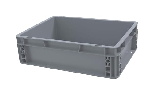 Solent Plastics Recycled Plastic ECO Euro Plastic Stacking Industrial Storage Containers Boxes Crates! (10 Litre - 40 x 30 x 12cm)