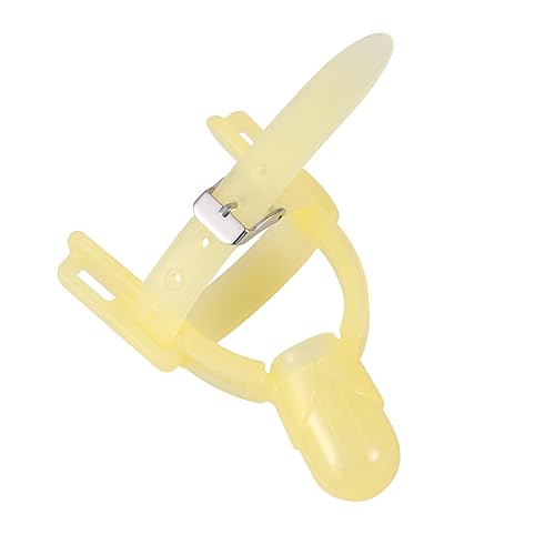 BESPORTBLE Finger Protector Bite Cover for Boy Girl Food Grade Relief for Gum Safe Light Yellow for Boy Girl Months Up