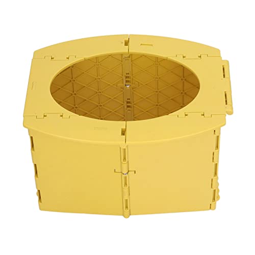 Jelquix Portable Baby Toilet, Portable Toddler Potty, Foldable, Easy to Use for Potty Training, Long Distance Travel (Yellow)