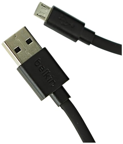 Belkin MIXIT 6-Foot Flat Micro-USB to USB Cable (Black) (F2CU046bt06-BLK)