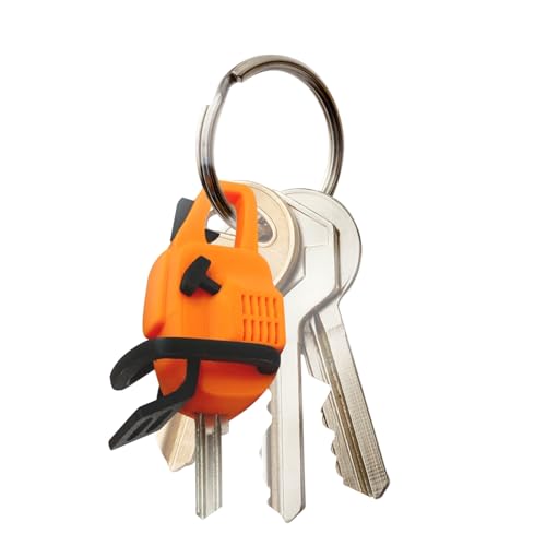 Mingchengheng Protection de Clés en Forme de Tronçonneuse,Protège-Clés et Capuchon - Résistant aux Rayures pour Camping Randonnée École Travail Déplacements Convention Extérieur Usage Quotidien