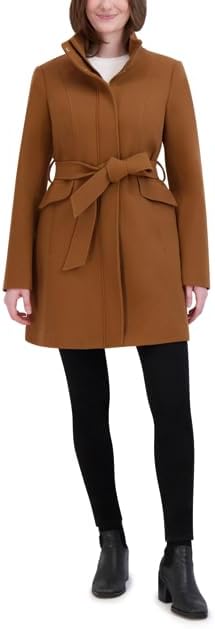 Laundry by Shelli Segal Women's Belted Faux Wool Jacket - Image 5
