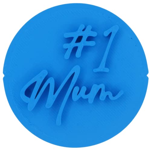 Tampon à biscuits #1 Mum 6 cm - Fabriqué au Royaume-Uni pour la pâtisserie, la cuisine, le fondant, le glaçage, les cupcakes, les biscuits, la décoration