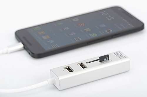 Digitus Hub Otg 3 Porte Tipo ''C'' Usb 2.0 Con Lettore Di Schede - 3