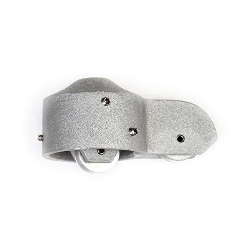 Flagpole Truck with Internal and External Pulleys - 2" Flag Pole Truck - Cast Aluminum with Metal Pulley Wheels - Flag Pole Kit for Internal Halyard - Made in the USA - Best Flag Pole Parts