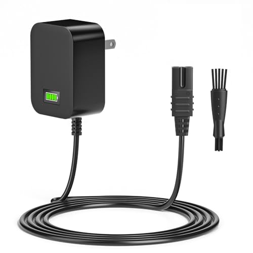 2V Charger for Wahl Shaver Shaper - Auto Power Off & Charging Display 2V Power Cord for Wahl Trimmer 8061, 8163, 8786-1001, 7367, 7357, 7029, 7060, 4000, 5-Star Series for Whal Clipper Power Cord