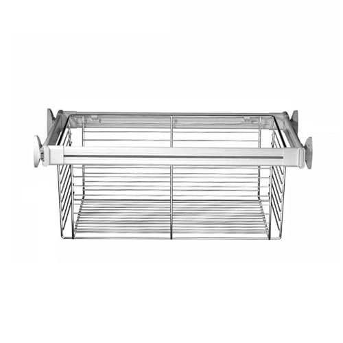 Panier coulissant pour vêtements en aluminium blanc 456mm