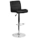 Flash Furniture Contemporary Green Vinyl Adjustable Height Barstool with Rolled Seat and Chrome Base