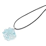 ブルーコーン パワーストーン オルゴナイト アクアマリン クローバー 四つ葉 天然石【海の精霊の宝物 アクアマリンのオルゴナイト ペンダントトップ】幸運 運勢UP お守り おしゃれ 可愛い かわいい ブルー 海の色 パワーストーン ギフト プレゼント (ペンダントトップのみ（チョーカーなし）)