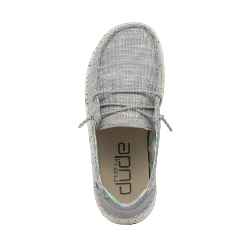 Image of HEYDUDE Girl's Wendy Youth Stretch Multi Colors | Girl's Shoes | Girl's Lace Up Loafers | Comfortable & Light-Weight