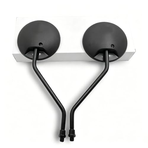 Espejos retrovisores para scooter con visión ampliada y compatibilidad de 10mm y 8mm 6