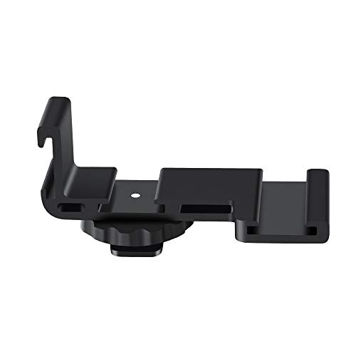 ORDRO Adaptador de Soporte de Placa de Zapata Fría Universal Adaptador de Triple Zapata de Montaje en Frío para Micrófono Luz de Video LED Cover