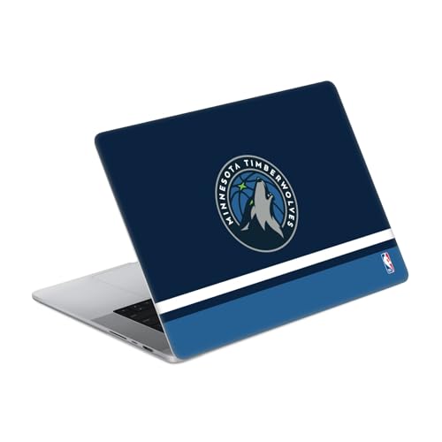 Skin MacBook Pro 14 vinyle anti-rayure Minnesota Timberwolves NBA logo